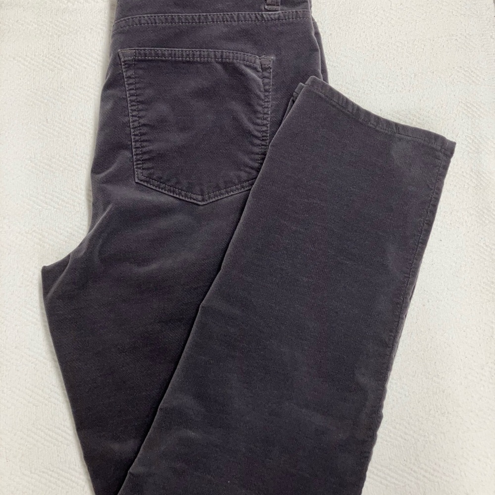 Talbots Charcoal Velveteen Straight Leg Jeans